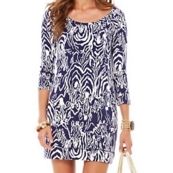 Lilly Pulitzer Size XXS Navy/White Zebra Dress - Picture 4 of 4